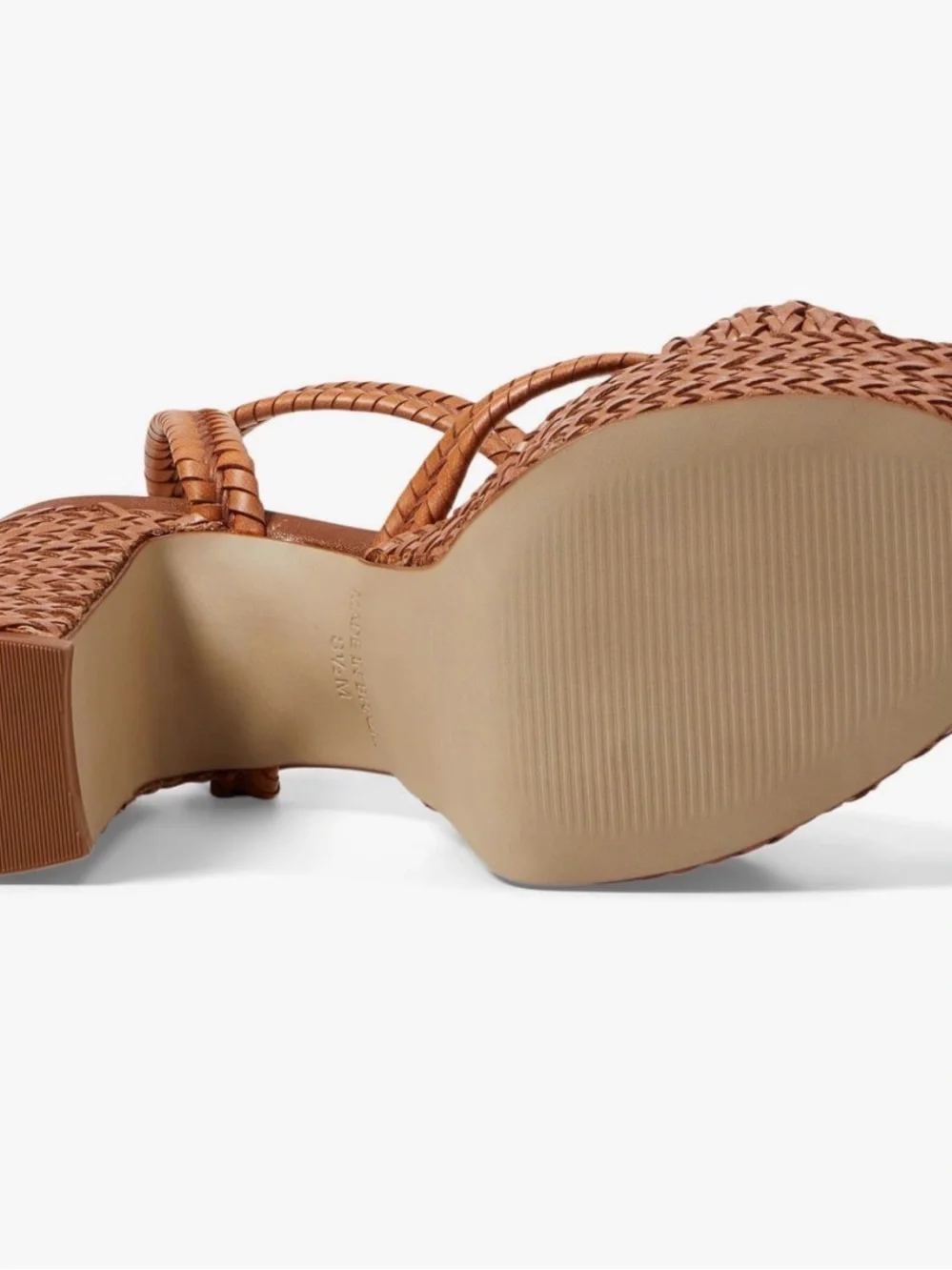 Steve Madden Ibiza Cognac Braided Platform Sandals- NEW